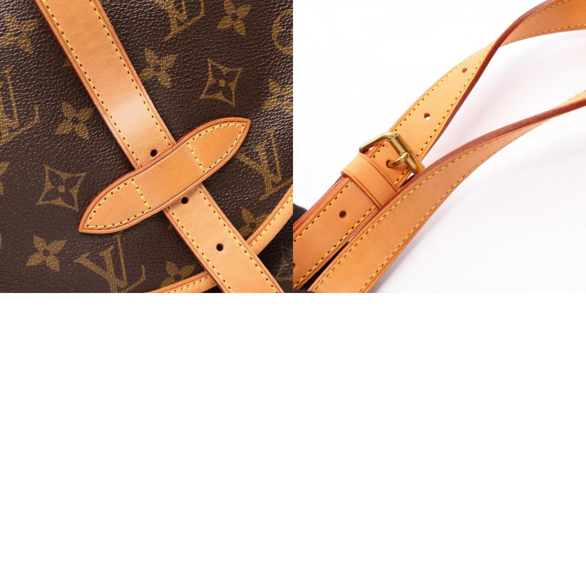 LOUIS VUITTON Saumur 30 Monogram Bag Brown