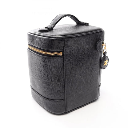 CHANEL Coco Mark Caviar Skin Bag Black