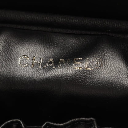 CHANEL Coco Mark Caviar Skin Bag Black