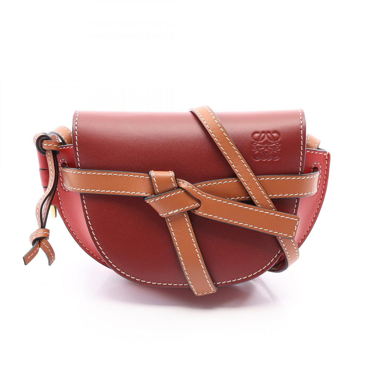 LOEWE Gate Bag Mini Leather Bag Red