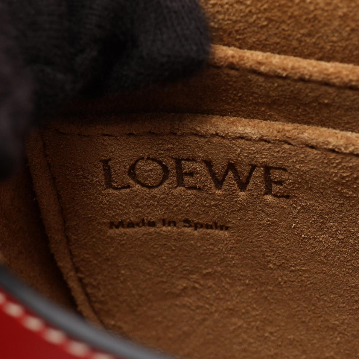 LOEWE Gate Bag Mini Leather Bag Red