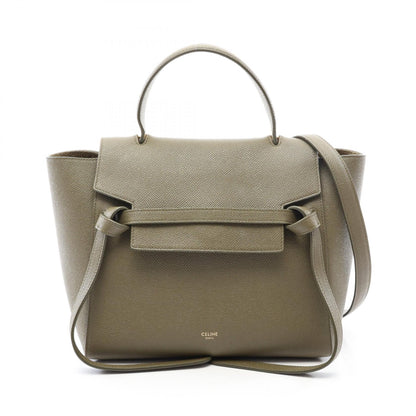 CELINE Belt Bag Micro 2WAY Handbag Khaki