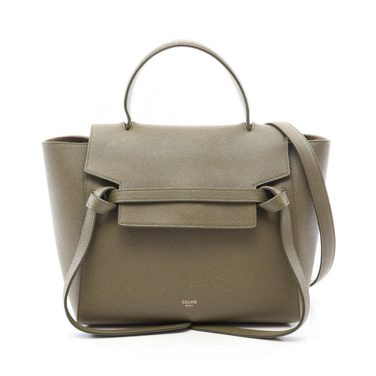 CELINE Belt Bag Micro 2WAY Handbag Khaki
