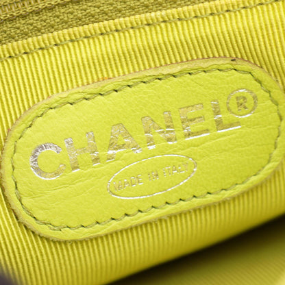 CHANEL Coco Mark Caviar Backpack Yellow