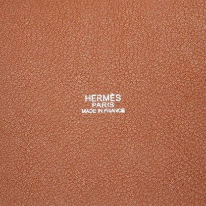 HERMES Picotin PM Toile H Canvas Bag Beige