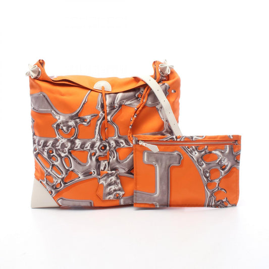 HERMES Silky City PM Silk Orange Multi Shoulder Bag