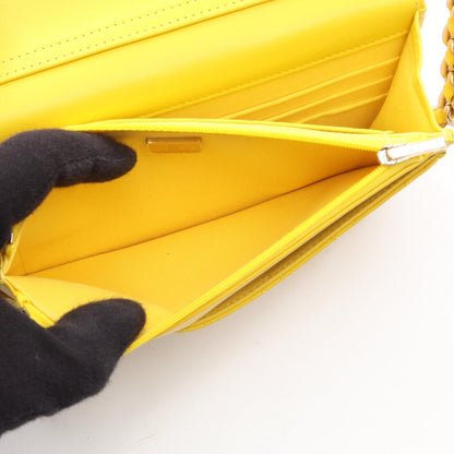 CHANEL Matelasse Lambskin Bag Yellow