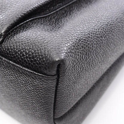 CHANEL Coco Mark Caviar Skin Tote Bag
