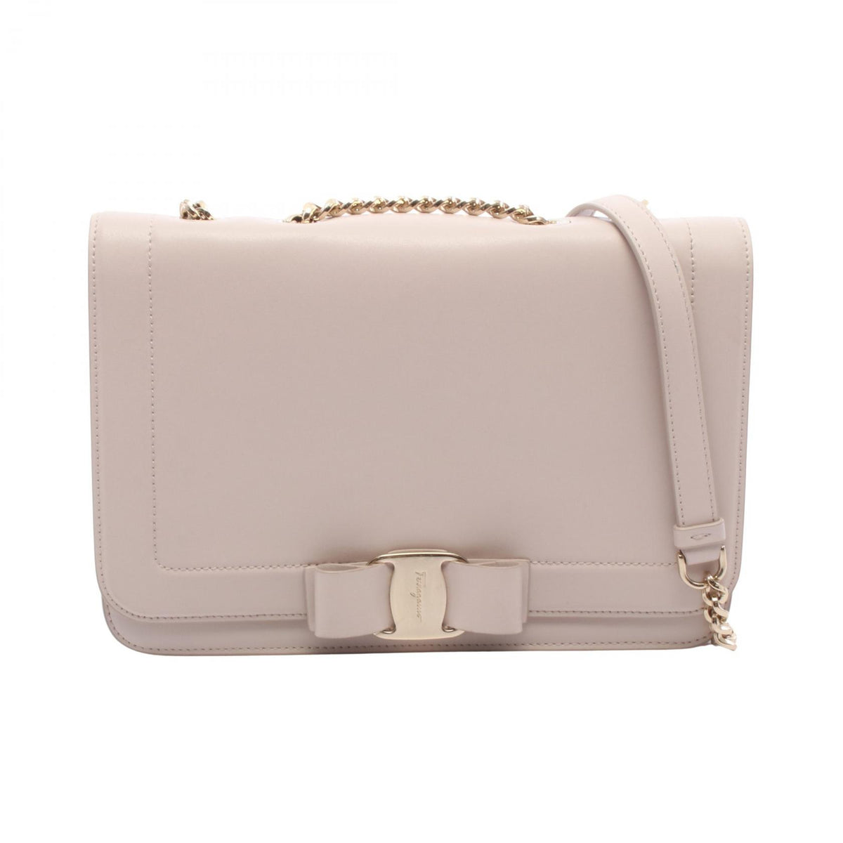 Salvatore Ferragamo Vara Ribbon Bag Beige