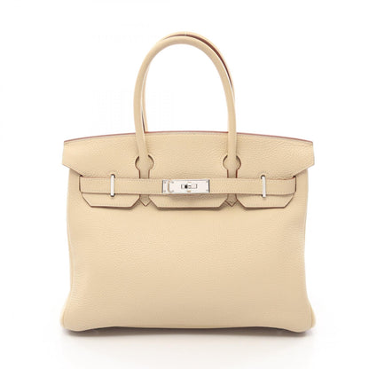 HERMES Birkin 30 Parchment Togo Handle Bag