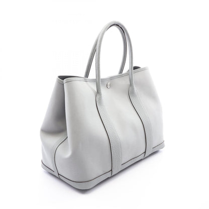 HERMES Garden Party PM Canvas Bag Gray
