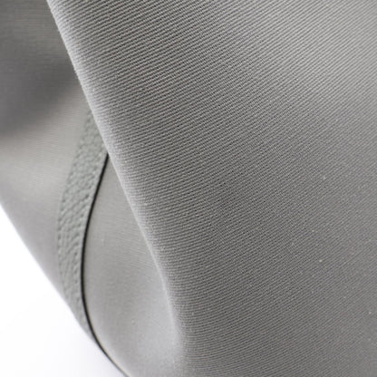 HERMES Garden Party PM Canvas Bag Gray