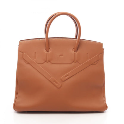 HERMES Shadow Birkin 35 Veau Handle Bag