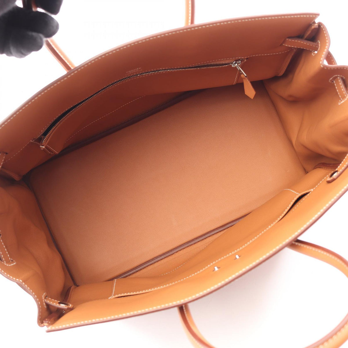 HERMES Shadow Birkin 35 Veau Handle Bag