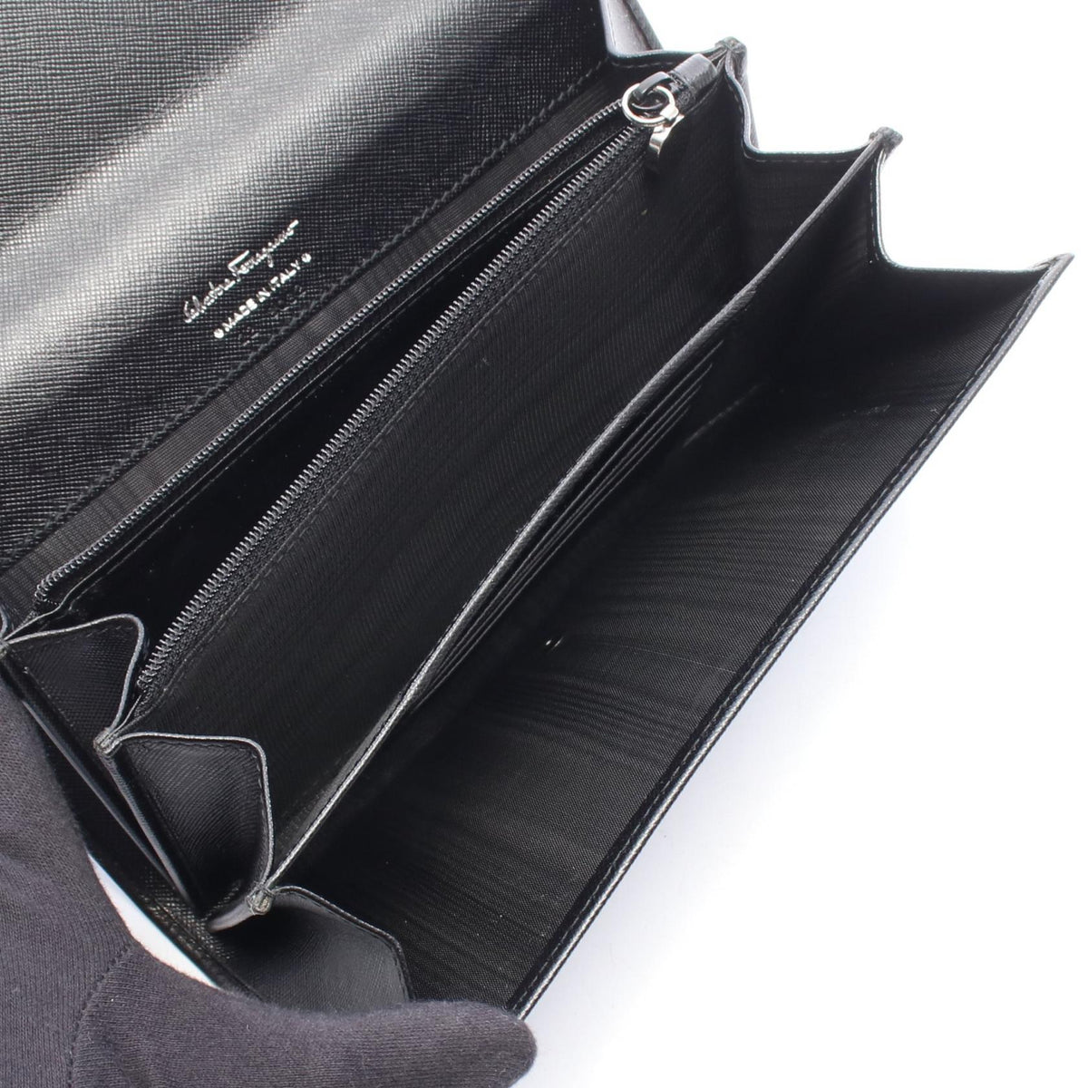 Salvatore Ferragamo Gancini Leather Wallet