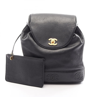 CHANEL Triple CC Caviar Backpack Black
