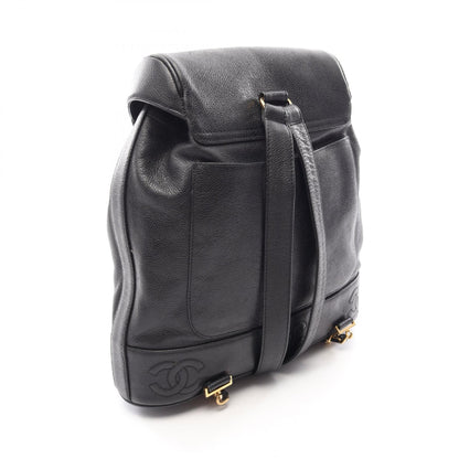 CHANEL Triple CC Caviar Backpack Black