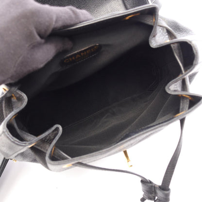 CHANEL Triple CC Caviar Backpack Black