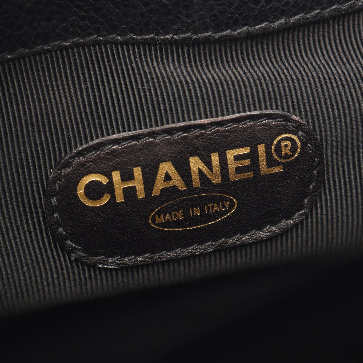 CHANEL Triple CC Caviar Backpack Black