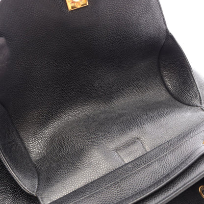 CHANEL Triple CC Caviar Backpack Black