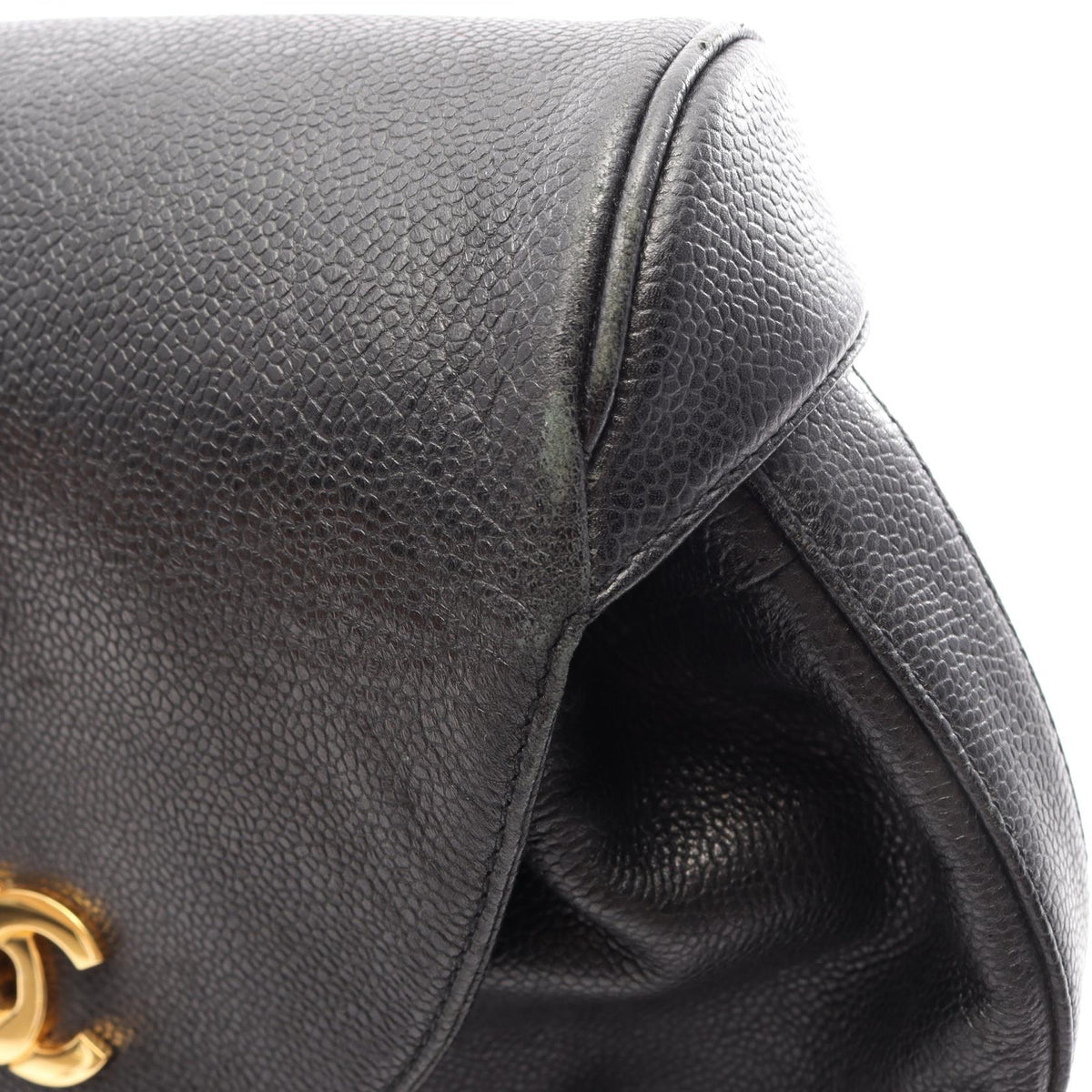 CHANEL Triple CC Caviar Backpack Black