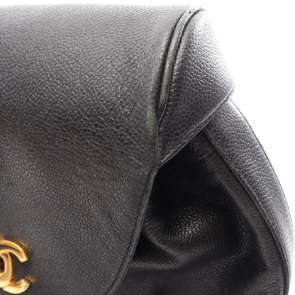 CHANEL Triple CC Caviar Backpack Black
