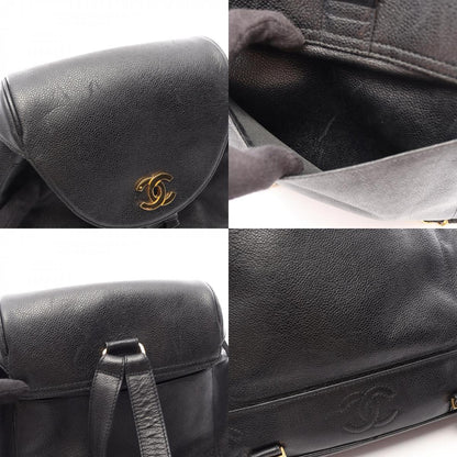 CHANEL Triple CC Caviar Backpack Black