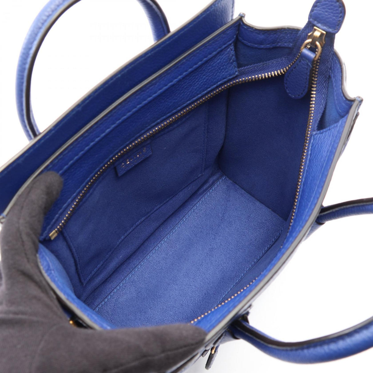 CELINE Luggage Nano Shopper Handle Bag