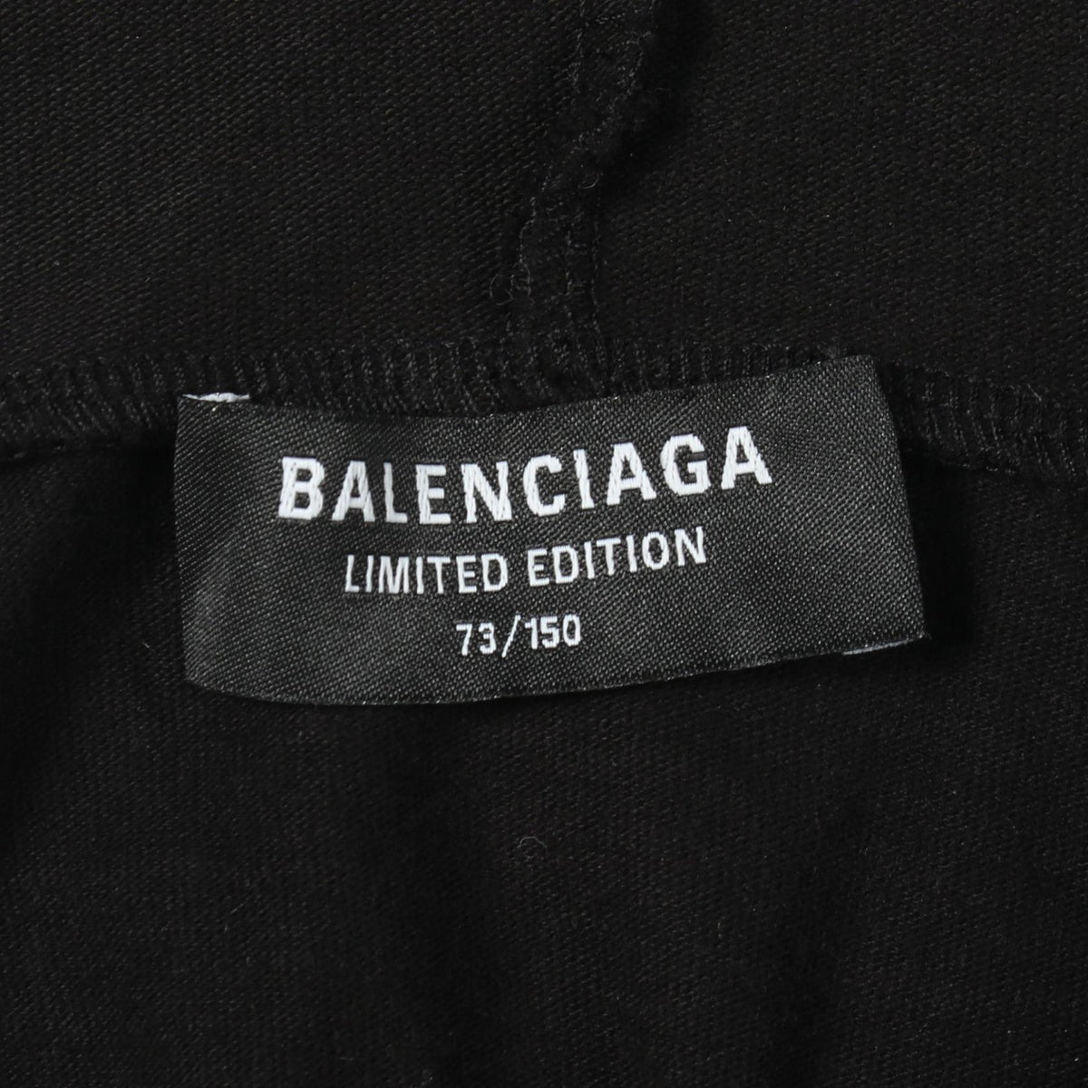 BALENCIAGA LTD Reconstructed Cotton Black Multi Hoodie Size 2
