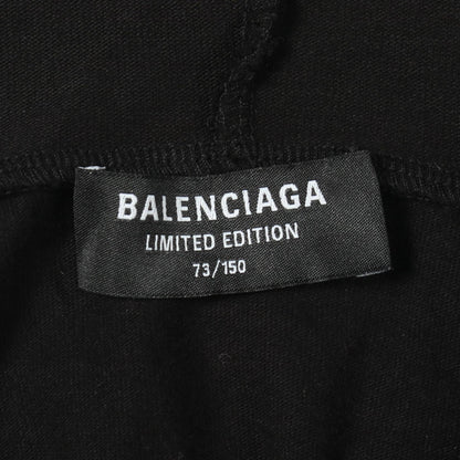 BALENCIAGA LTD Reconstructed Cotton Black Multi Hoodie Size 2