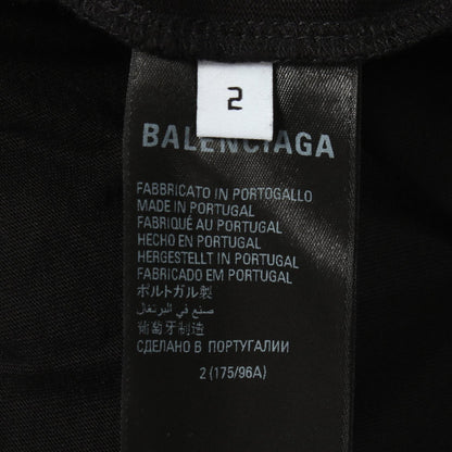 BALENCIAGA LTD Reconstructed Cotton Black Multi Hoodie Size 2