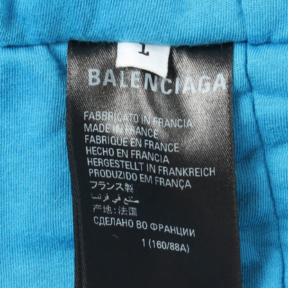 BALENCIAGA x adidas Trefoil Hooded Padded Coat Blue Size L