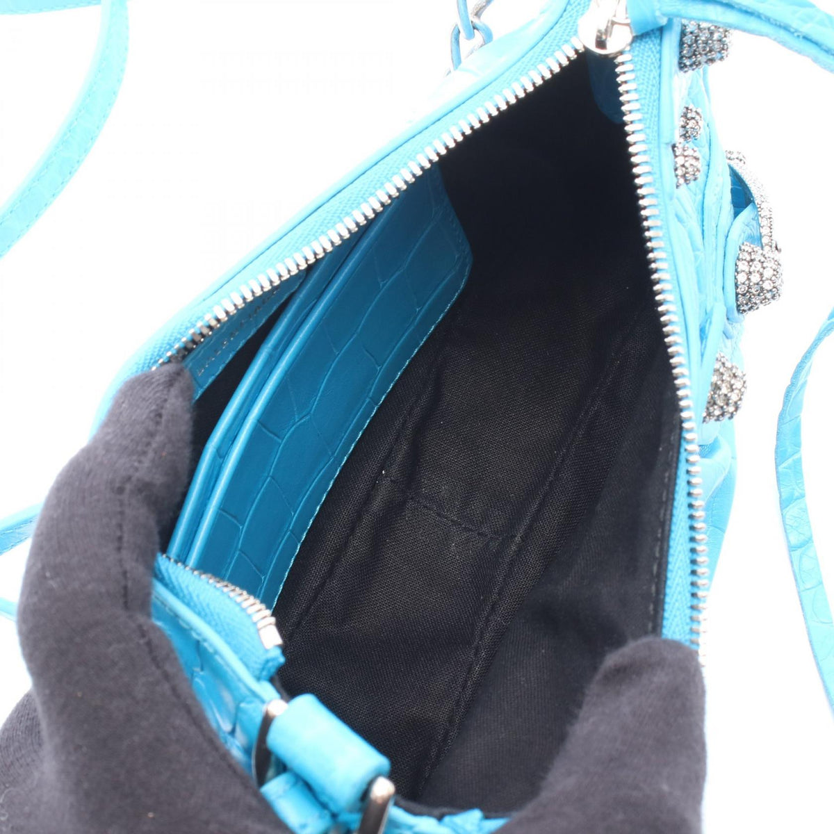 BALENCIAGA LE CAGOLE MINI BB Bag Blue