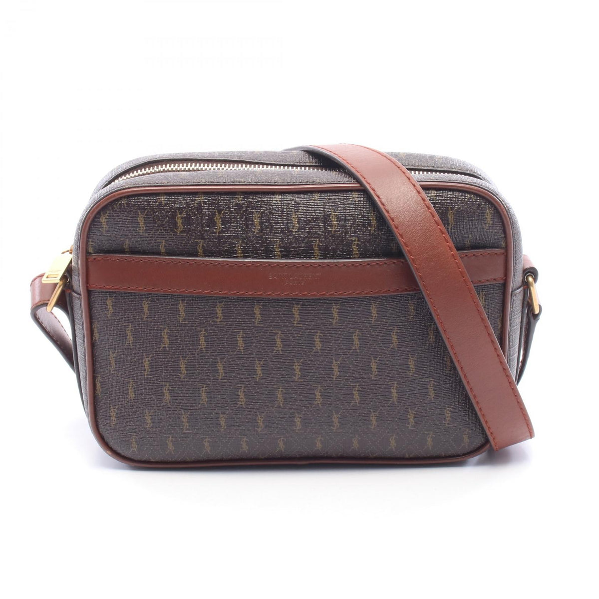 SAINT LAURENT PARIS Monogram PVC Leather Shoulder Bag