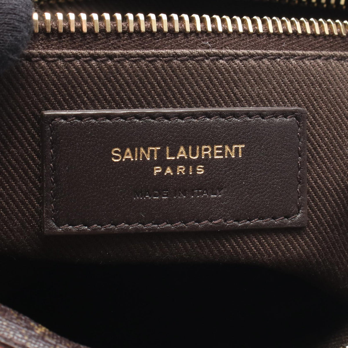 SAINT LAURENT PARIS Monogram PVC Leather Shoulder Bag