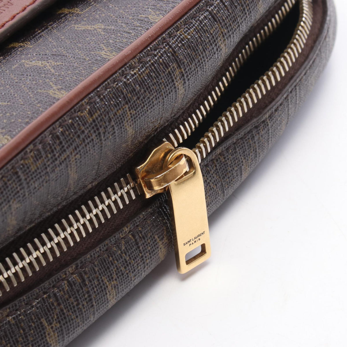 SAINT LAURENT PARIS Monogram PVC Leather Shoulder Bag