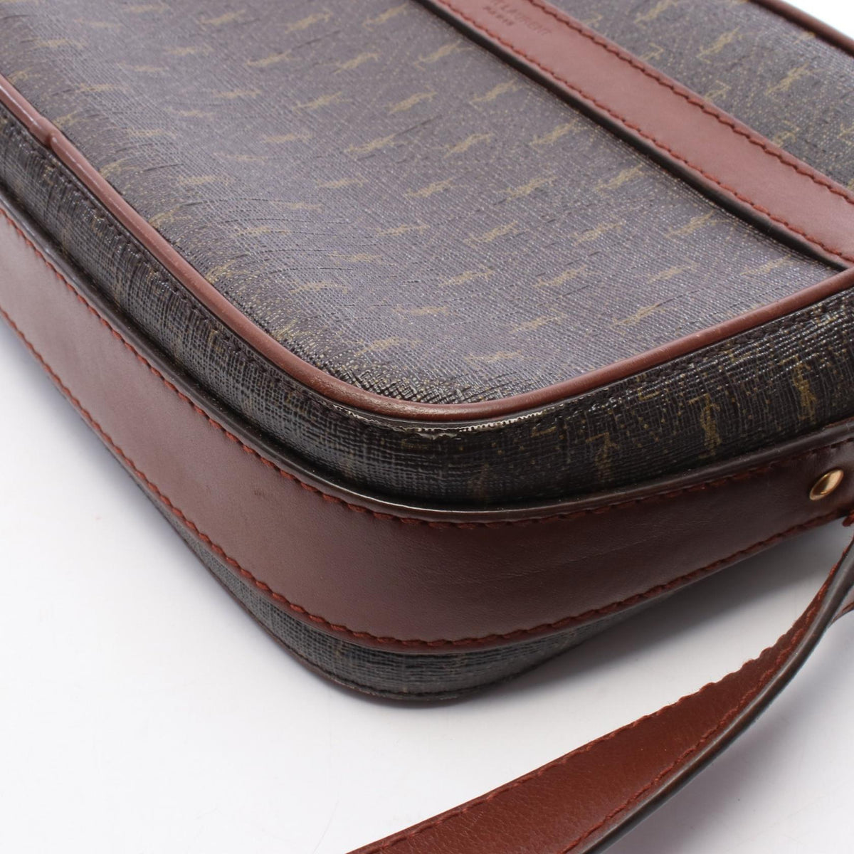 SAINT LAURENT PARIS Monogram PVC Leather Shoulder Bag