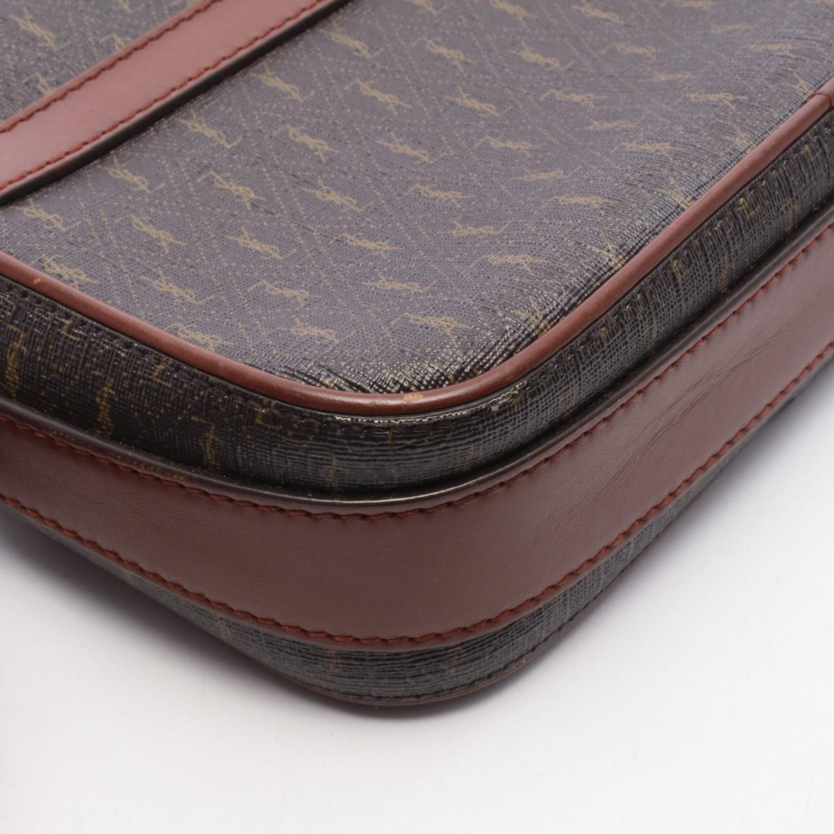 SAINT LAURENT PARIS Monogram PVC Leather Shoulder Bag