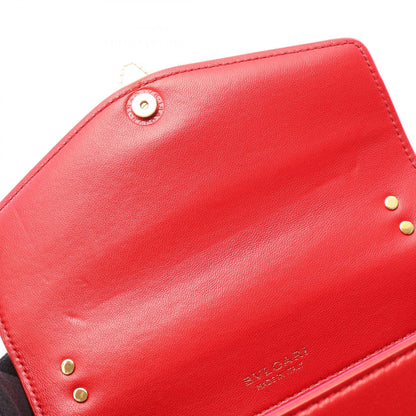 BVLGARI Serpenti Forever 2-Way Handbag Red
