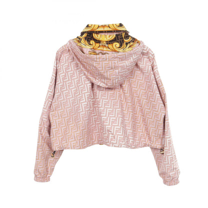 FENDI FENDACE Reversible Nylon Pink Multicolor Jacket Size XS