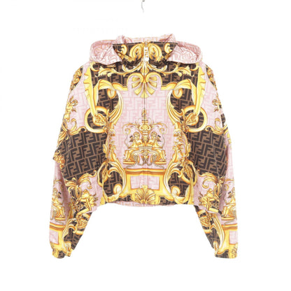 FENDI FENDACE Reversible Nylon Pink Multicolor Jacket Size XS