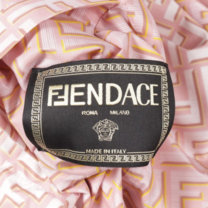 FENDI FENDACE Reversible Nylon Pink Multicolor Jacket Size XS
