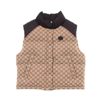 GUCCI GG Canvas Panel Down Vest Size 38