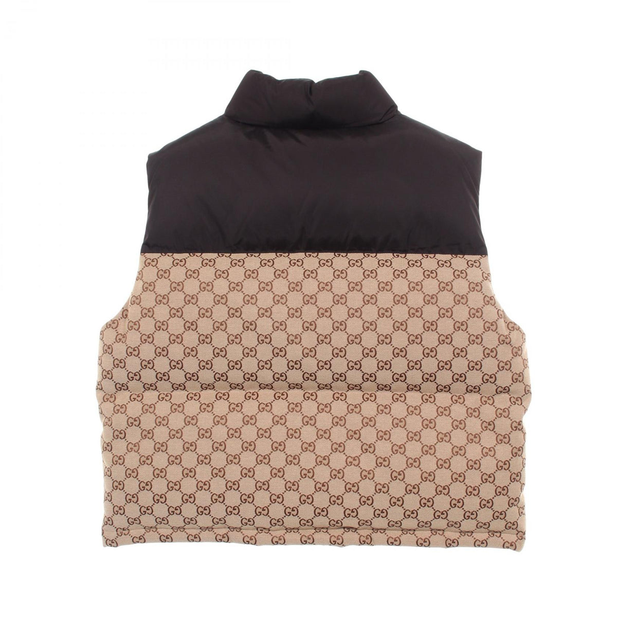 GUCCI GG Canvas Panel Down Vest Size 38