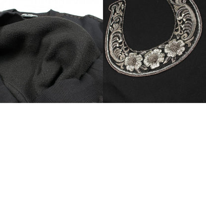 DOLCE & GABBANA Seahorse Beaded Sweatshirt Black Size 52