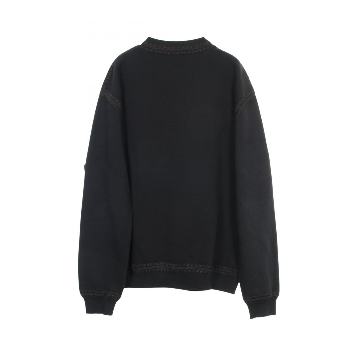 DOLCE & GABBANA Seahorse Beaded Sweatshirt Black Size 52