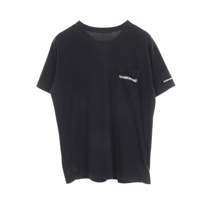 CHROME HEARTS Scroll Label Cotton T-Shirt Black Size L