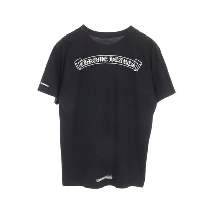 CHROME HEARTS Scroll Label Cotton T-Shirt Black Size L
