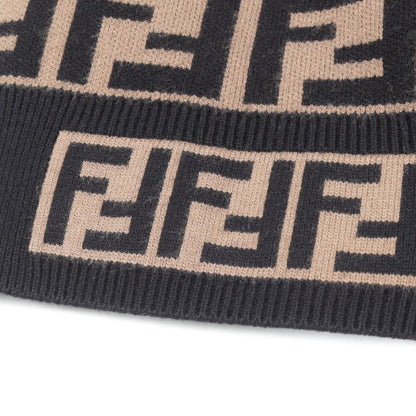 FENDI Zucca Long Sleeve Sweater Beige Size 40