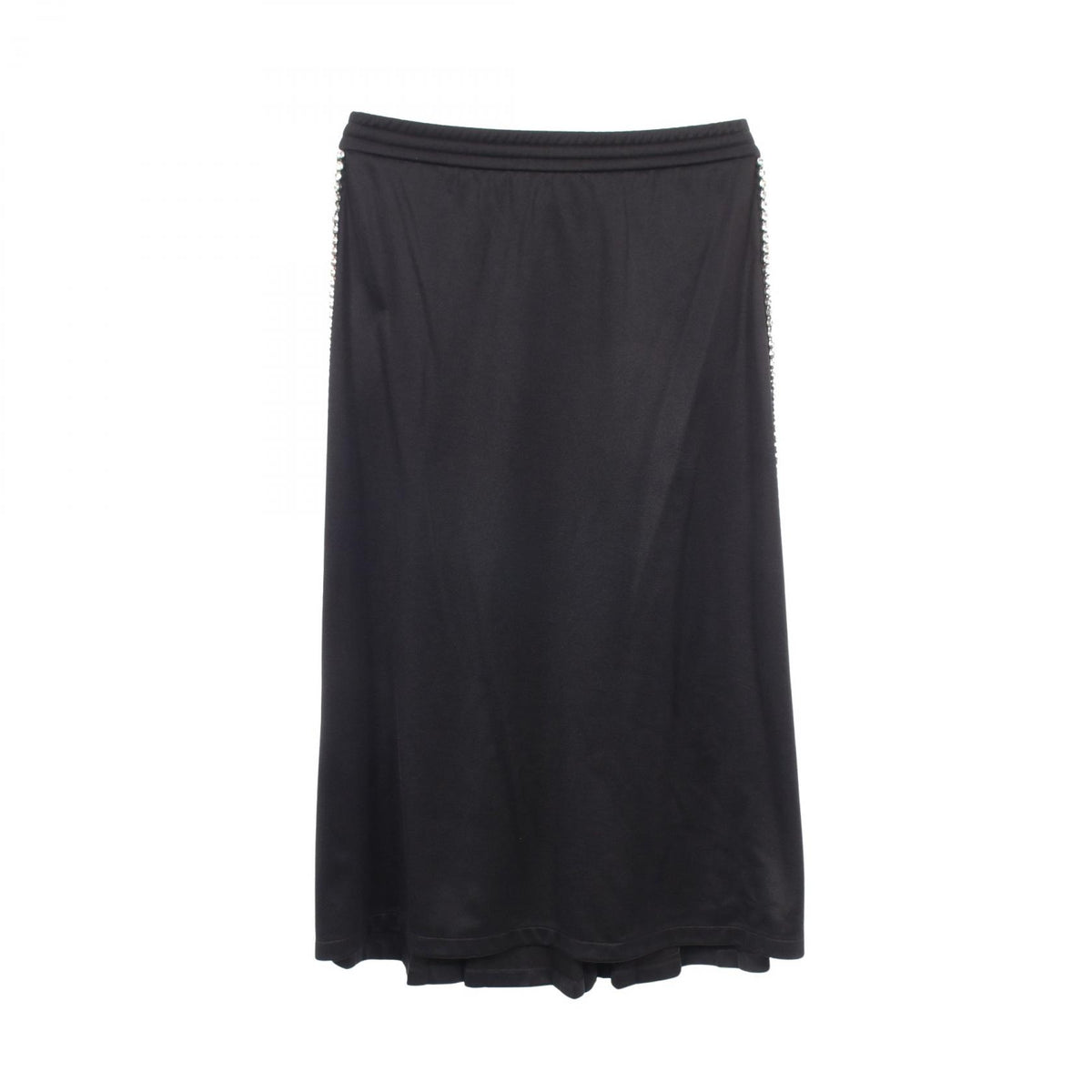 GUCCI Sideline Bijou Pleated Jersey Midi Skirt Size M